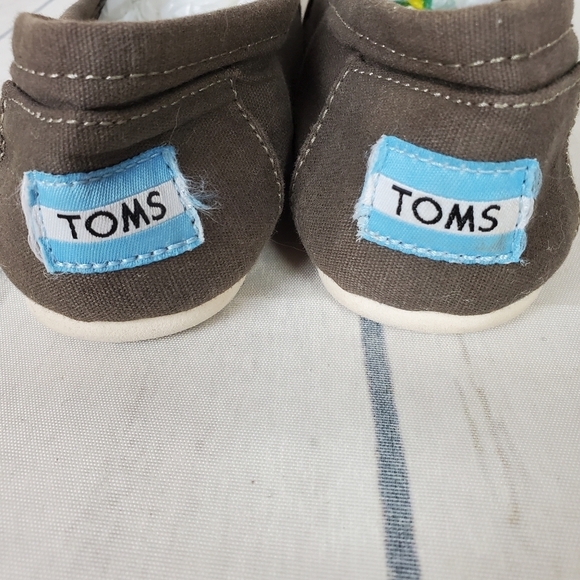 Toms Alpargata Ash Canvas Slip Ons Size W5 - Picture 10 of 12